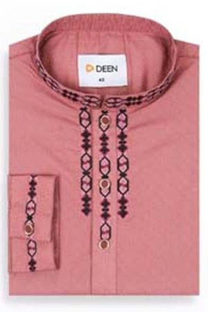 Cotton Blend Embroidered Panjabi