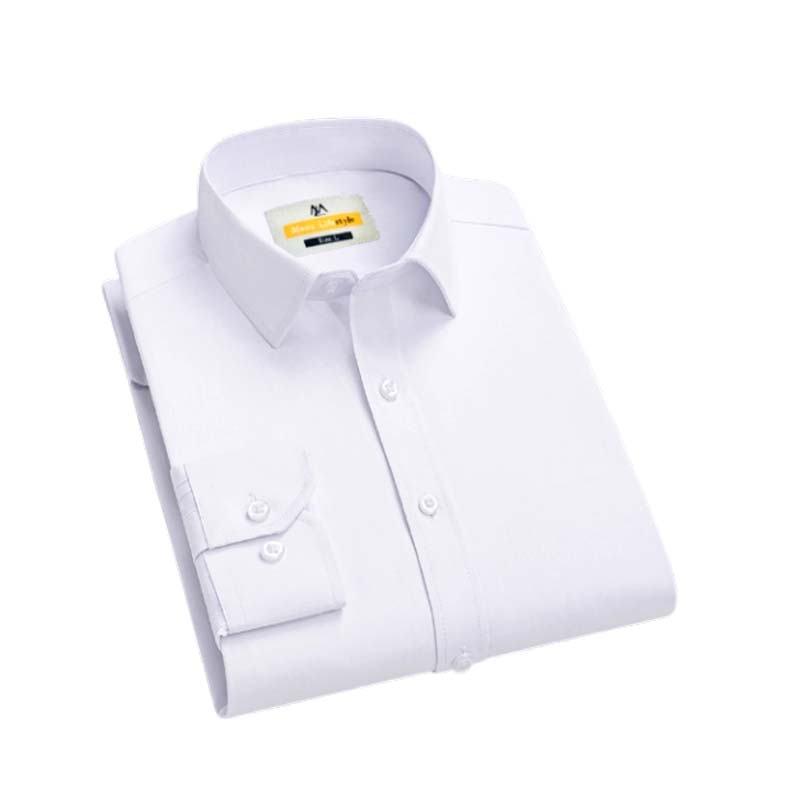 Cotton Fabric Full Sleeve Formal Shirt (White) - 1pcs