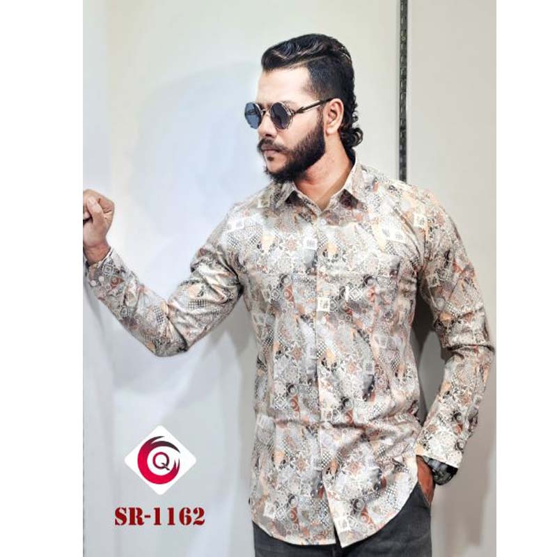 Color Q Brand Premium Quality Saton Fabric Digital Printed Shirt- 1pieces