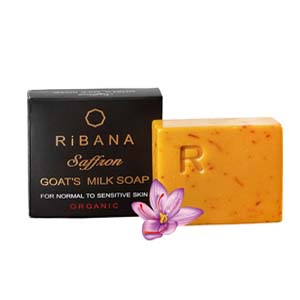 Ribana Saffron Goat's Milk Soap 110g (Organic)