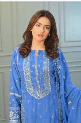 Gorgeous Sequence Embroidered 2pcs (kammez & Dupatta)