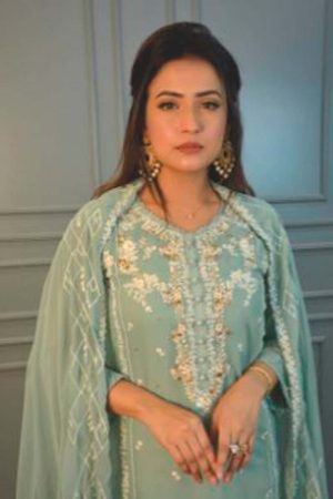 Stylish Embroidered & Karchupi Work -2pcs