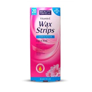 Beauty Formulas Vitamin E Wax Strips - (20 pcs)