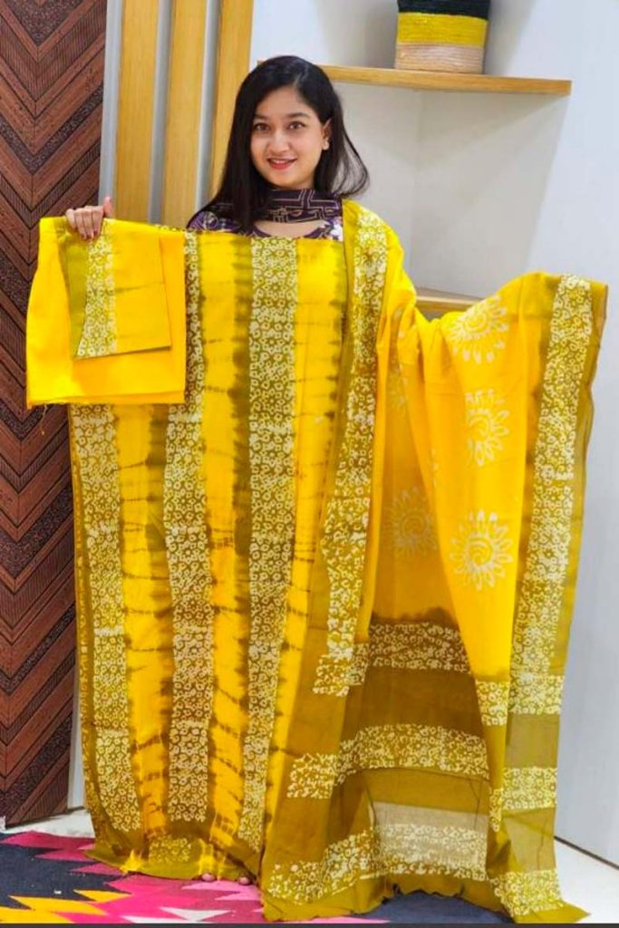 বুটিক থ্রি পিস (সুতি)