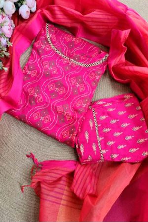 কাস্মীরি কটন থ্রি পিচ