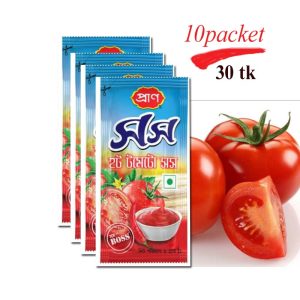 Pran Hot Tomato Sauce Mini pack(8g)-10pcs