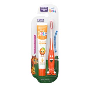 Meril Baby Brushing Training Kit-( Orange )