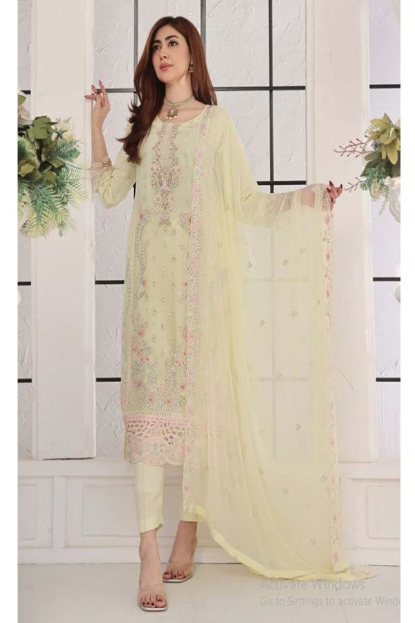 MAHAPARA Luxury Embroidered Chiffon Collection (022)