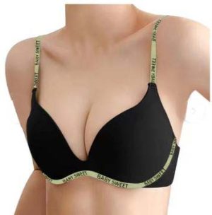 Baby Sweet V Neck Bra Black Color